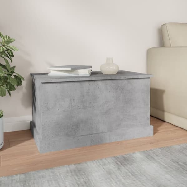 vidaXL opbevaringskasse 70x40x38 cm konstrueret træ betongrå