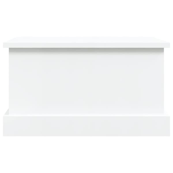 vidaXL Förvaringslåda vit högglans 50x30x28 cm konstruerat trä