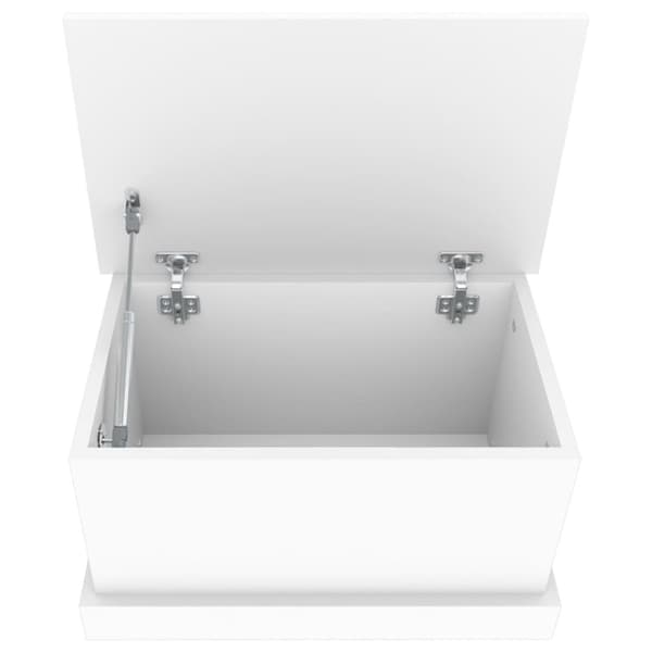 vidaXL Förvaringslåda vit 50x30x28 cm konstruerat trä