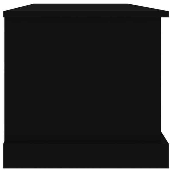 vidaXL Oppbevaringsboks svart 70x40x38 cm konstruert tre