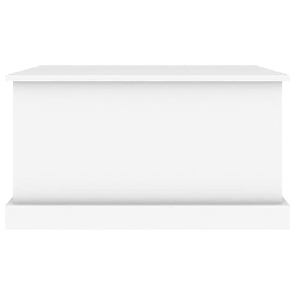 vidaXL Oppbevaringsboks hvit 70x40x38 cm konstruert tre