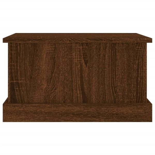 vidaXL Oppbevaringsboks brun eik 50x30x28 cm konstruert tre