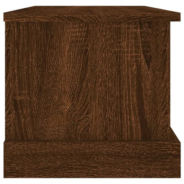 vidaXL Oppbevaringsboks brun eik 50x30x28 cm konstruert tre