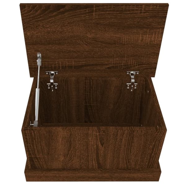 vidaXL Oppbevaringsboks brun eik 50x30x28 cm konstruert tre
