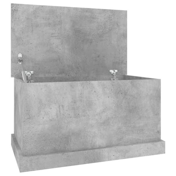 vidaXL Oppbevaringsboks betonggrå 70x40x38 cm konstruert tre