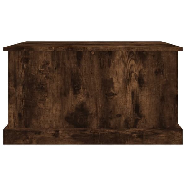 vidaXL Förvaringslåda rökfärgad ek 70x40x38 cm konstruerat trä