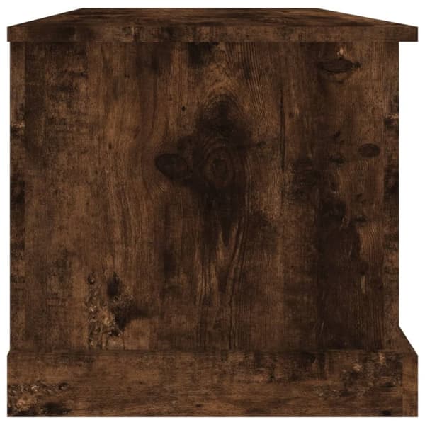 vidaXL Förvaringslåda rökfärgad ek 70x40x38 cm konstruerat trä