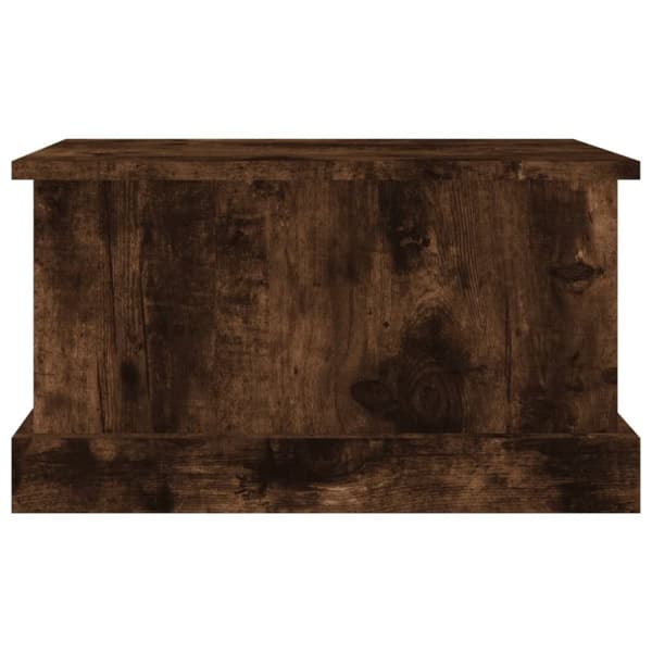 vidaXL Oppbevaringsboks røkt eik 50x30x28 cm konstruert tre