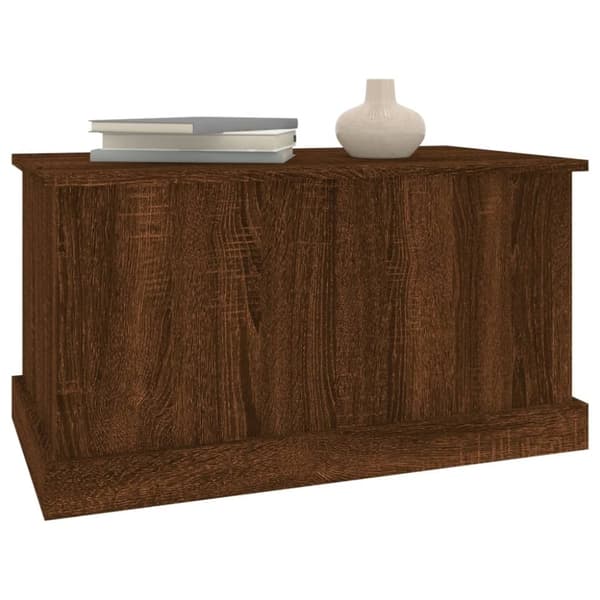 vidaXL opbevaringskasse 70x40x38 cm konstrueret træ brun egetræsfarve