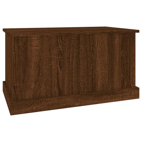 vidaXL opbevaringskasse 70x40x38 cm konstrueret træ brun egetræsfarve