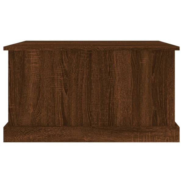 vidaXL opbevaringskasse 70x40x38 cm konstrueret træ brun egetræsfarve