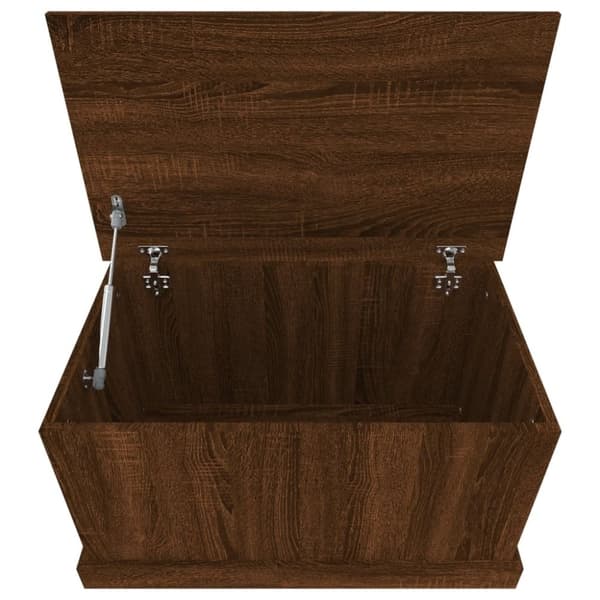 vidaXL opbevaringskasse 70x40x38 cm konstrueret træ brun egetræsfarve