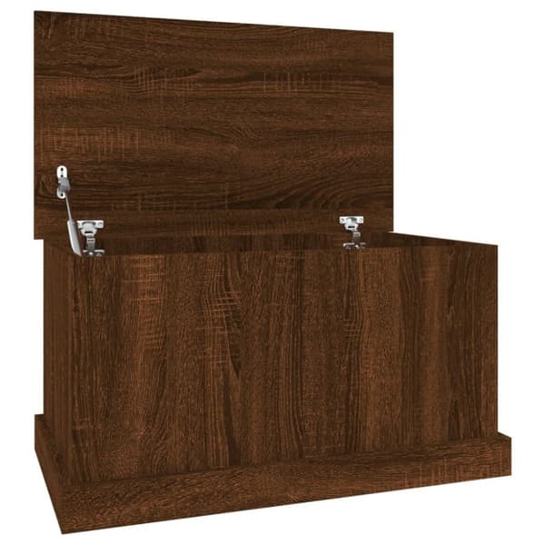 vidaXL opbevaringskasse 70x40x38 cm konstrueret træ brun egetræsfarve