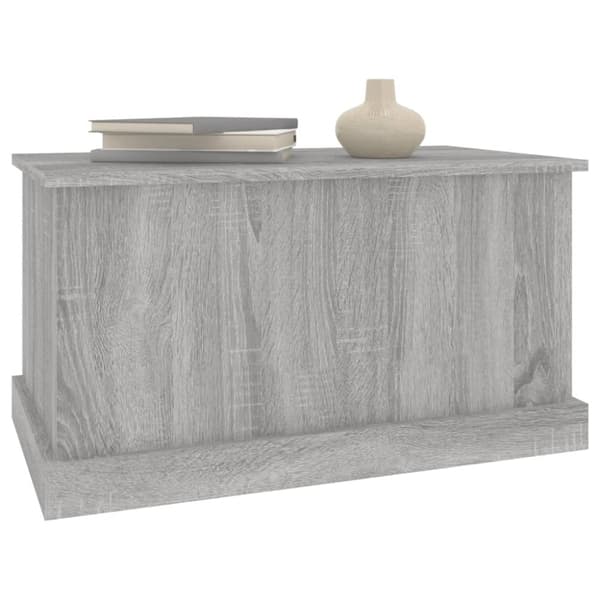 vidaXL opbevaringskasse 70x40x38 cm konstrueret træ grå sonoma-eg