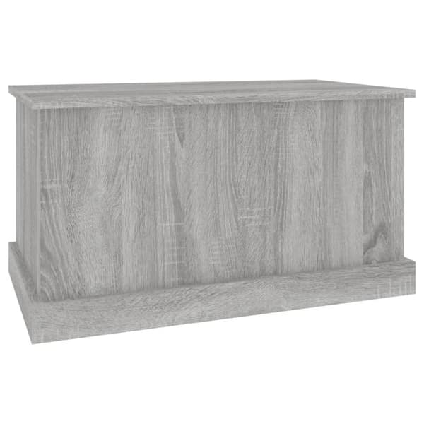 vidaXL opbevaringskasse 70x40x38 cm konstrueret træ grå sonoma-eg