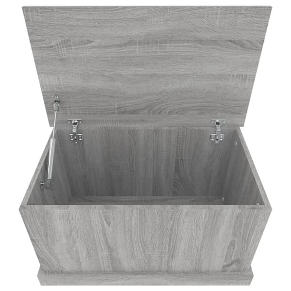 vidaXL opbevaringskasse 70x40x38 cm konstrueret træ grå sonoma-eg