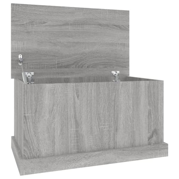 vidaXL opbevaringskasse 70x40x38 cm konstrueret træ grå sonoma-eg