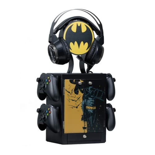 Numskull - DC Comics - Officiell förvaringsenhet för Batman-spel för 4 handkontroller - 10 spel - 1 headset