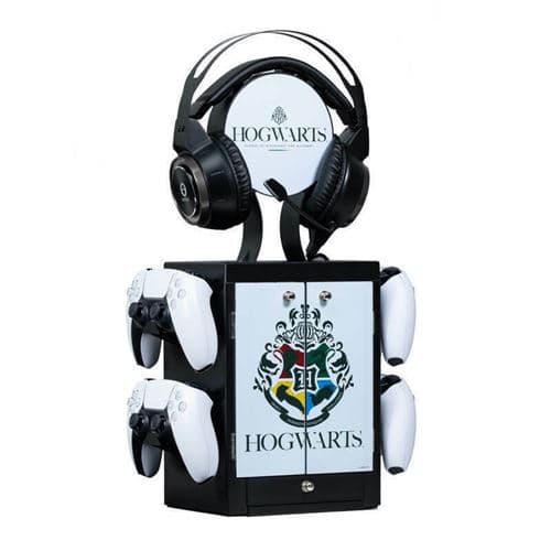 Numskull - Harry Potter - Officiell Hogwarts-spelförvaringsenhet för 4 handkontroller - 10 spel - 1 headset