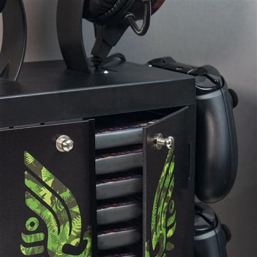 Numskull - Halo - Officiell UNSC-logotyp förvaringsenhet för 4 handkontroller - 10 spel - 1 headset