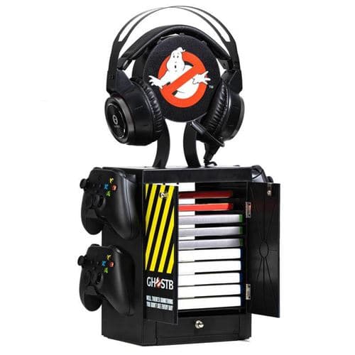 Numskull - Ghostbusters - Officiell Ghostbusters-logotyp förvaringsenhet för 4 handkontroller - 10 spel - 1 headset