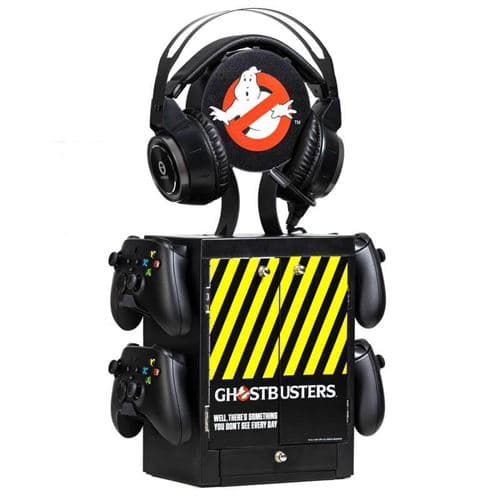 Numskull - Ghostbusters - Officiell Ghostbusters-logotyp förvaringsenhet för 4 handkontroller - 10 spel - 1 headset