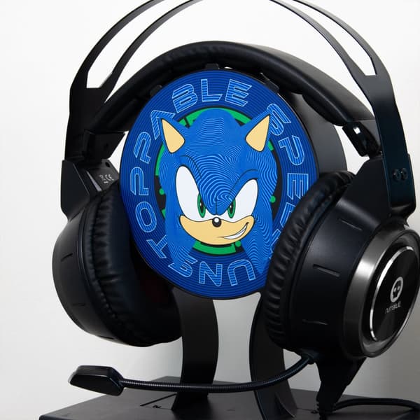 Numskull - SEGA - Officiell Sonic the Hedgehog-spelförvaringsenhet för 4 styrenheter - 10 spel - 1 headset