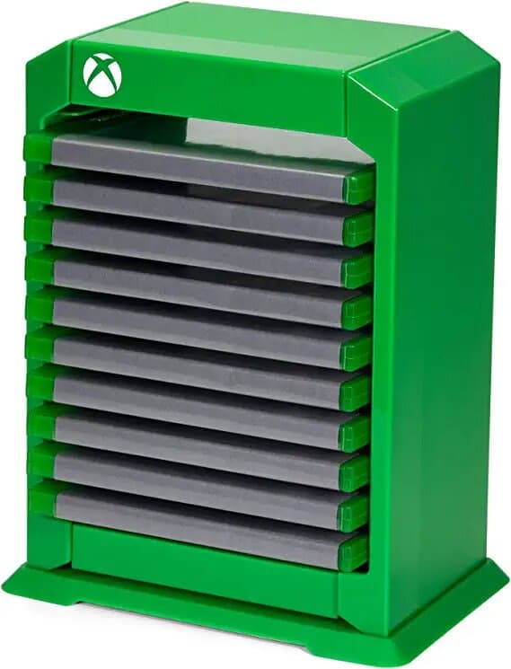 Numskull - Xbox - Officiellt förvaringstorn med Xbox-logotyp för 4 handkontroller - 10 spel - 1 headset