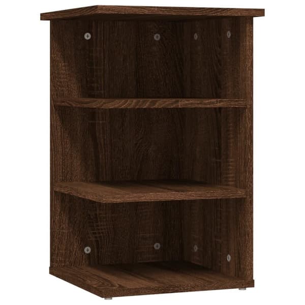 vidaXL sideskab 35x35x55 cm konstrueret træ brun egetræsfarve