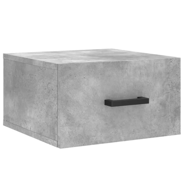 vidaXL Väggmonterade sängbord 2 st betonggrå 35x35x20 cm