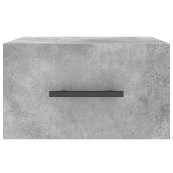 vidaXL væghængt sengebord 35x35x20 cm betongrå