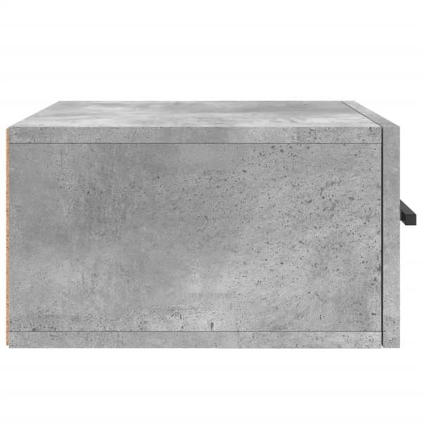 vidaXL væghængt sengebord 35x35x20 cm betongrå