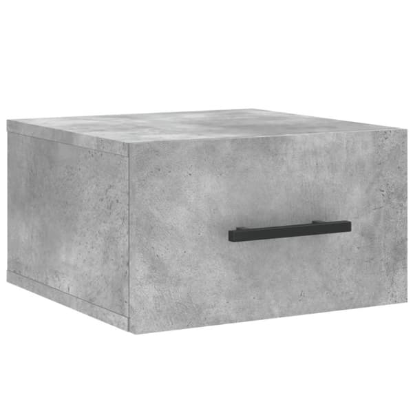 vidaXL væghængt sengebord 35x35x20 cm betongrå