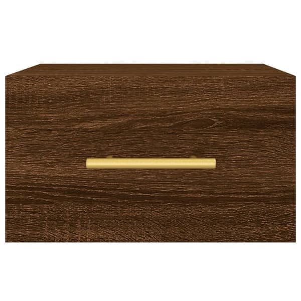 vidaXL Väggmonterat sängbord 2 st brun ek 35x35x20 cm
