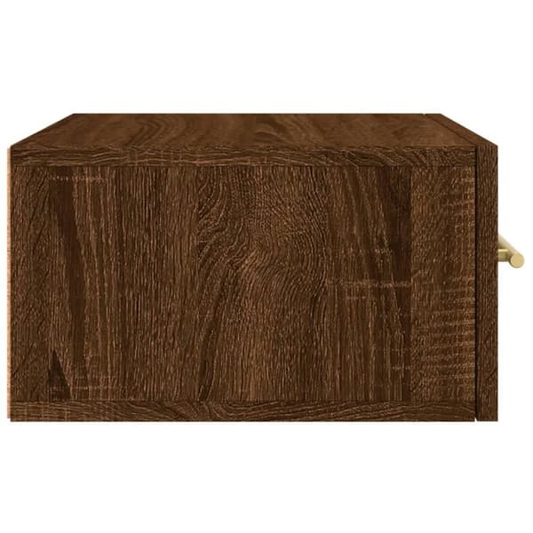vidaXL Väggmonterat sängbord 2 st brun ek 35x35x20 cm