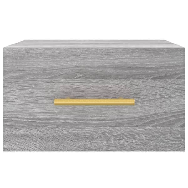 vidaXL Veggmonterte nattbord 2 stk grå sonoma 35x35x20 cm