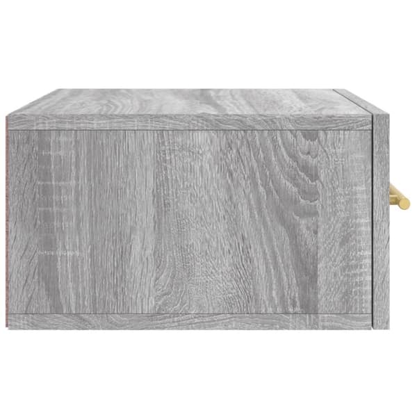 vidaXL Veggmonterte nattbord 2 stk grå sonoma 35x35x20 cm