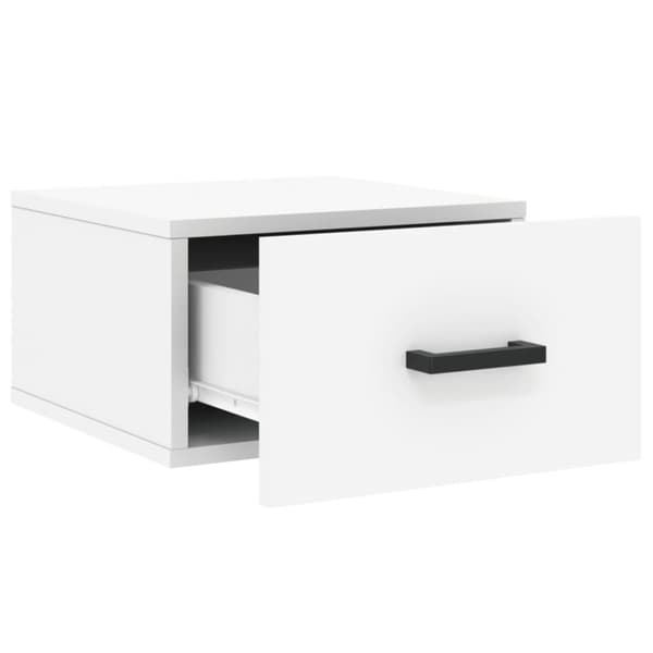 vidaXL Veggmonterte nattbord 2 stk hvit 35x35x20 cm