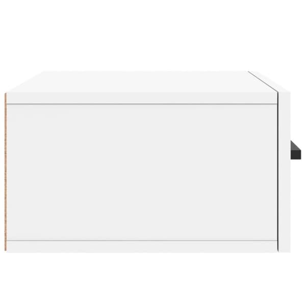 vidaXL Veggmonterte nattbord 2 stk hvit 35x35x20 cm
