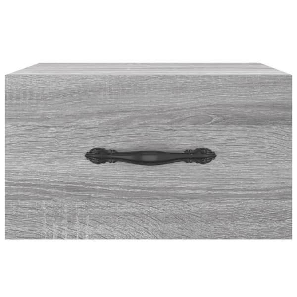 vidaXL væghængt sengebord 35x35x20 cm grå sonoma-eg