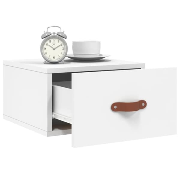 vidaXL væghængte sengeborde 2 stk. 35x35x20 cm hvid