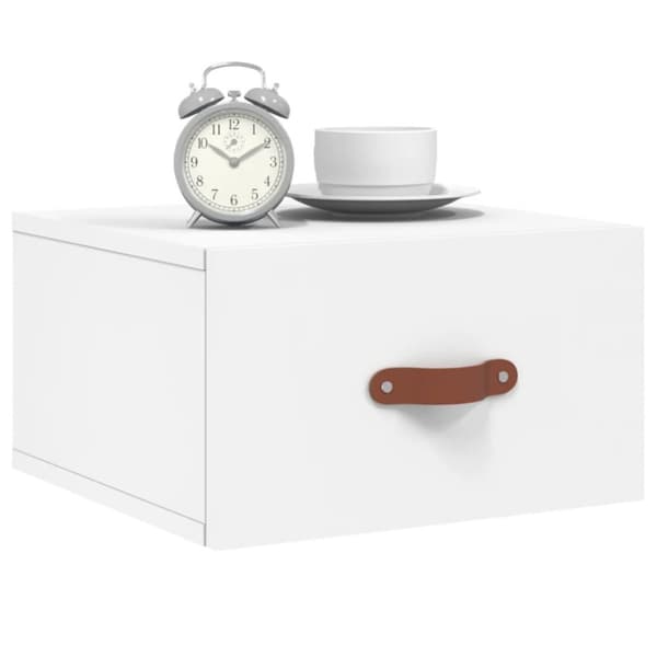 vidaXL væghængte sengeborde 2 stk. 35x35x20 cm hvid