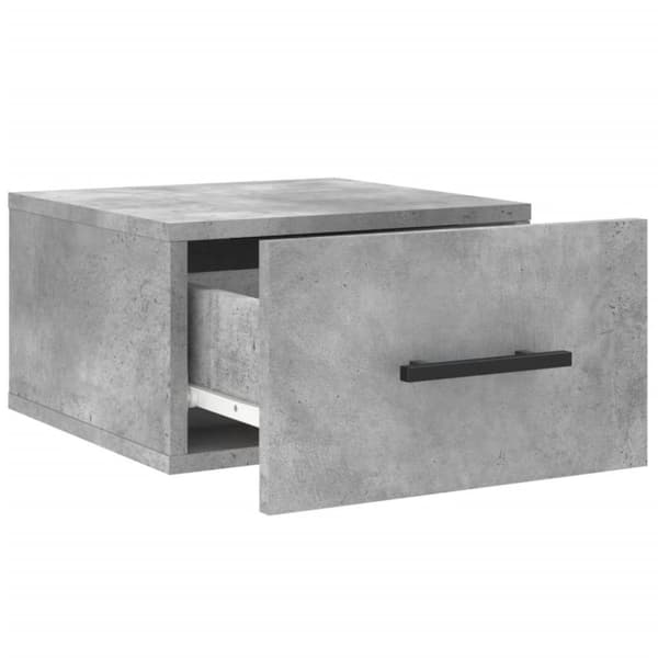 vidaXL væghængte sengeborde 2 stk. 35x35x20 cm betongrå
