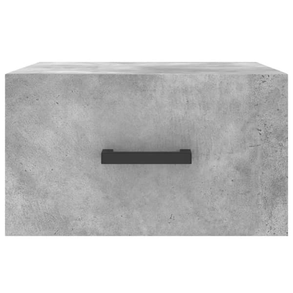 vidaXL Veggmontert nattbord betonggrå 35x35x20 cm