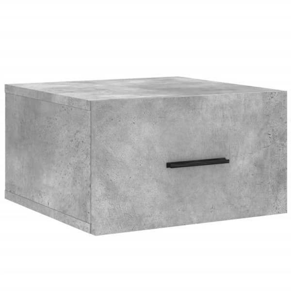 vidaXL Veggmonterte nattbord 2 stk betonggrå 35x35x20 cm