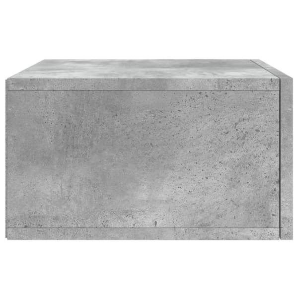 vidaXL Veggmonterte nattbord 2 stk betonggrå 35x35x20 cm