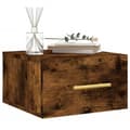 Miniatyrbilde 2 av 11: vidaXL Veggmonterte nattbord 2 stk røkt eik 35x35x20 cm