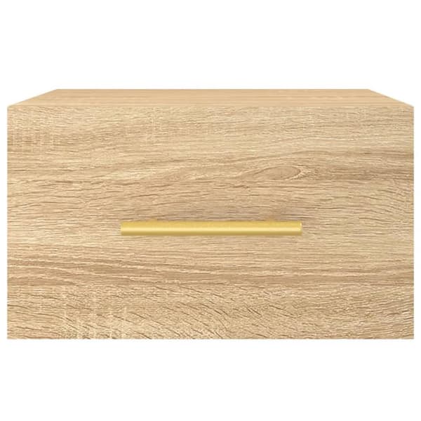 vidaXL Seinäkiinnitettävät yöpöydät 2 kpl Sonoma-tammi 35x35x20 cm