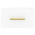 Miniatyrbilde 5 av 11: vidaXL Veggmonterte nattbord 2 stk hvit 35x35x20 cm