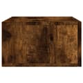 Miniatyrbilde 7 av 11: vidaXL Veggmonterte nattbord 2 stk røkt eik 35x35x20 cm